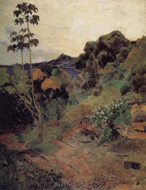 Paul Gauguin Martinique tropical plants oil painting image